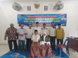 Desa Sennah Gelar Tradisi Halal Bihalal dan Upa Upa Haji