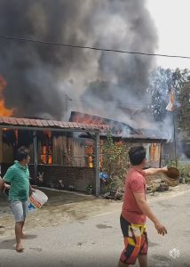 2 Rumah di Pulo Padang Hangus Terbakar