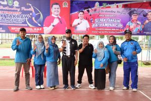 Jelang Hari Jadi Bengkalis Ke-513, Bupati Buka Open Turnamen Sepak Takraw Batu Ampar Cup