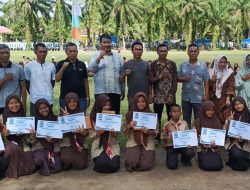 Program Gemar SMPN 2 Bilah Barat Jadi Momen Pesan Keselamatan Berkendera Anak