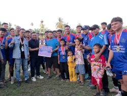 ‎Tim ‘Bengkel Las’ Juara Laga Penutupan Turnamen Bola Piala Ketua DPRD Labuhanbatu‎