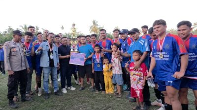 ‎Tim ‘Bengkel Las’ Juara Laga Penutupan Turnamen Bola Piala Ketua DPRD Labuhanbatu‎