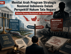 Menilai Arah Program Strategis Nasional Indonesia Dalam Perspektif Hukum Tata Negara Melalui Konsep Rechtstaat dan Machtstaat